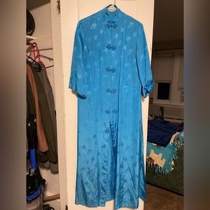 Kimono, royal blue 100% rayon